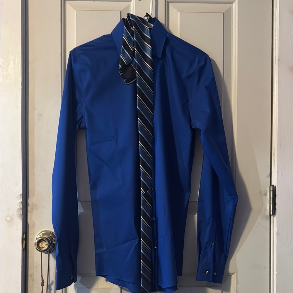Men's Blue Dress Shirt
